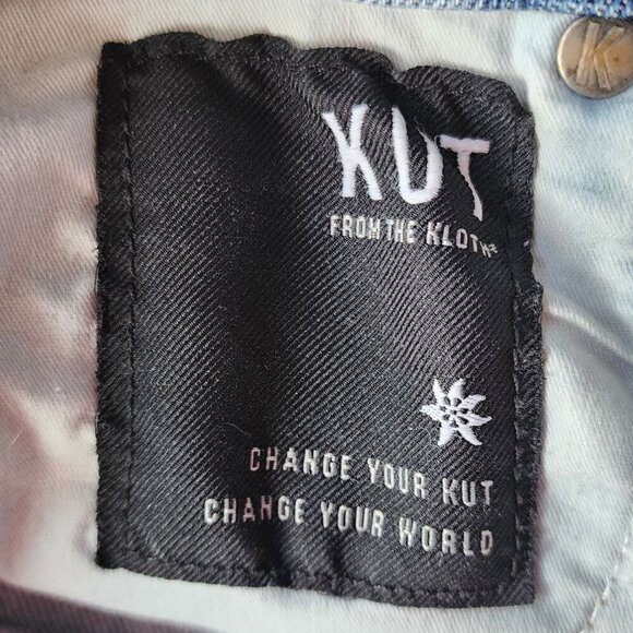 Kut From The Kloth Rachael Fab Ab Mom Jean Button Fly High Rise Raw Hem Jeans 2 - Picture 9 of 10